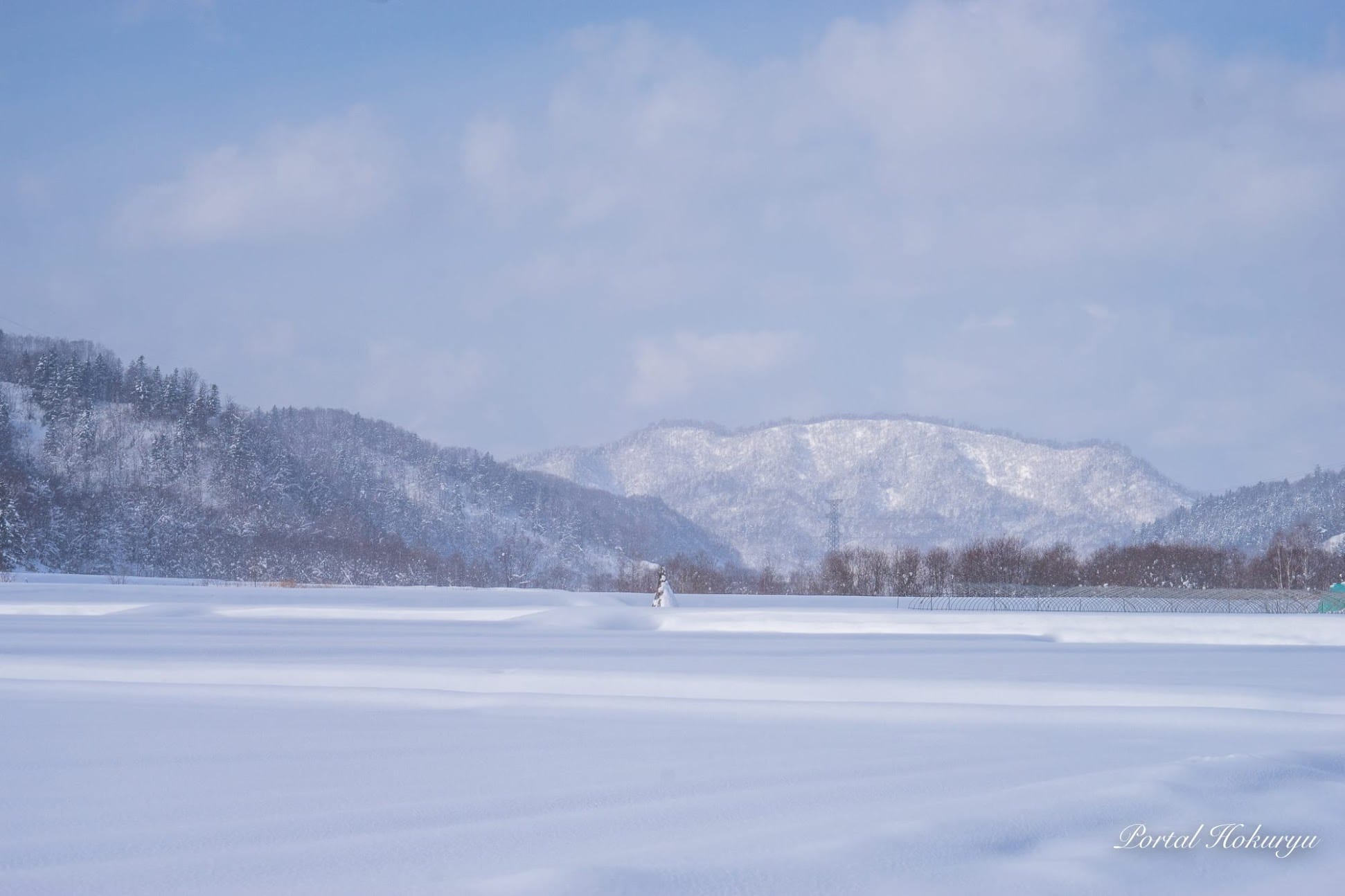 生クリームのような雪景色