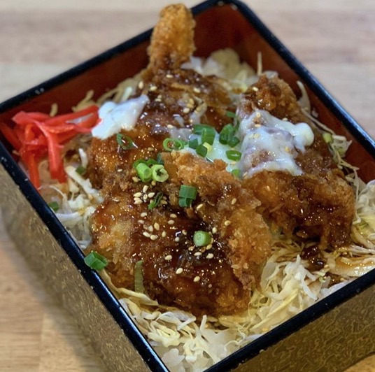 🌻日替わりランチ「鶏肉のソースカツ丼・温玉のせ」お食事処向日葵