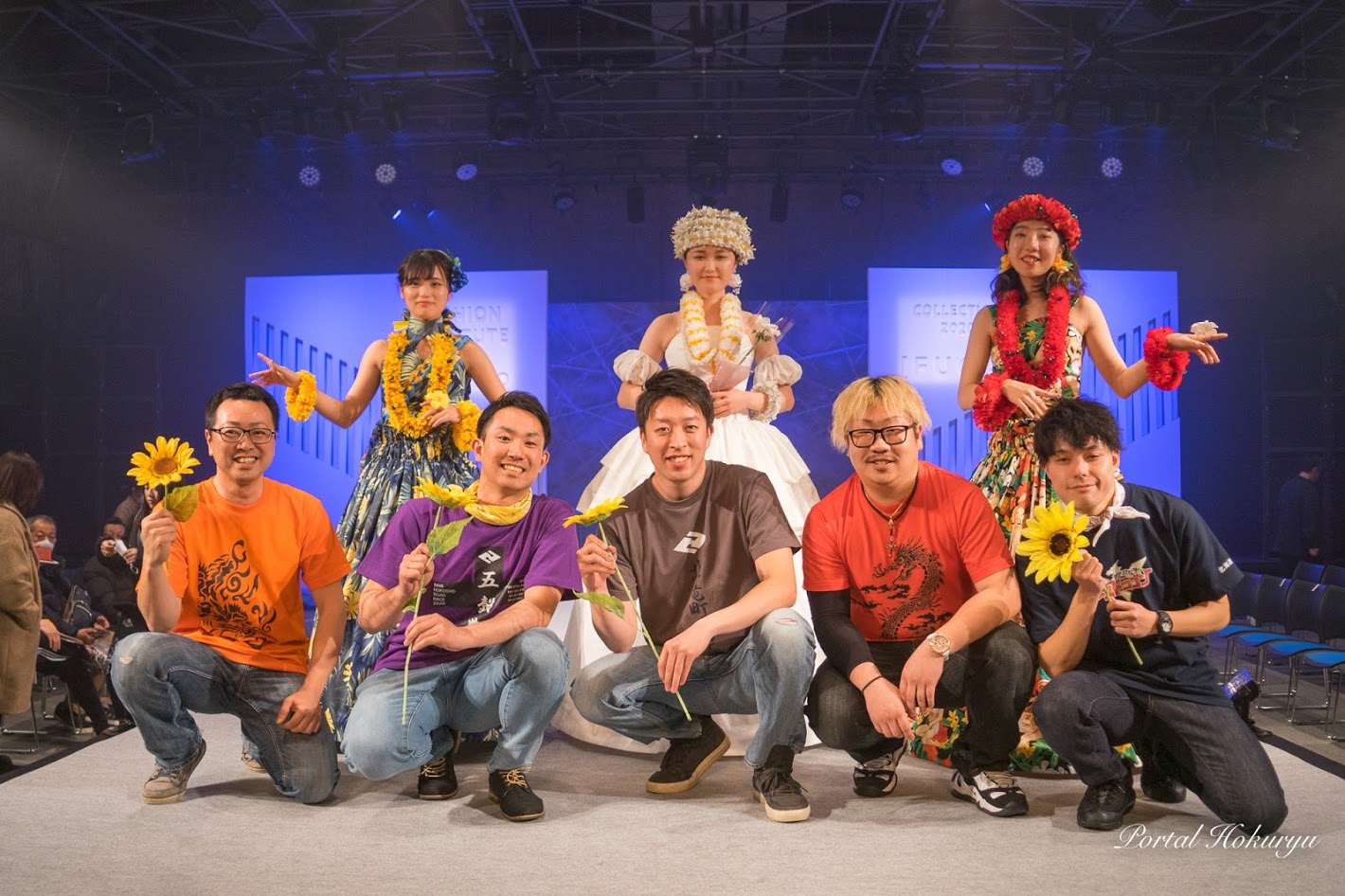 宮島学園・北海道ファッション専門学校コレクション2020「風雅」に北竜町の若者たちがモデルとして参加！