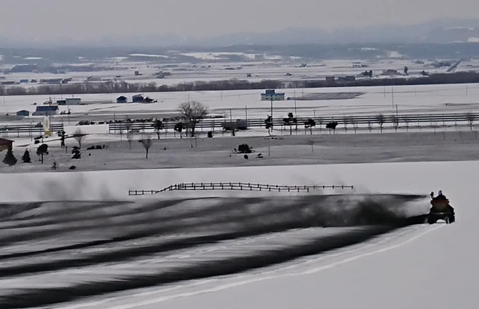 北竜町長 佐野豊 活動報告・3月19日（木）町内融雪状況巡回視察