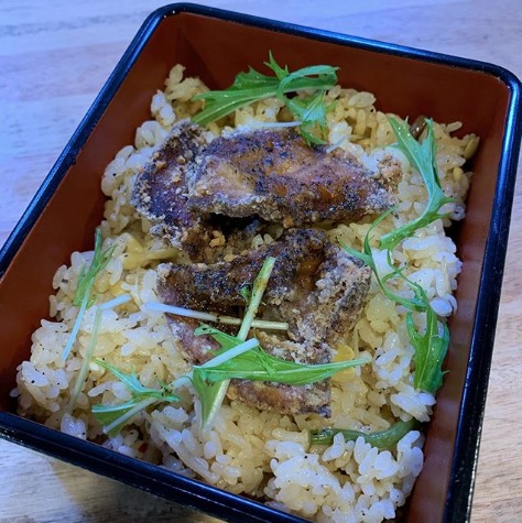 🌻 6月12日（金）日替わりランチ「マグロの唐揚げをビビンバの具においたマグロビビンバ丼」お食事処向日葵