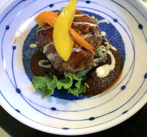 🌻 2 กันยายน (พุธ) แฮมเบอร์เกอร์เต้าหู้ [ร้านอาหารฮิมาวาริ]