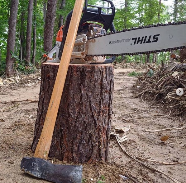 薪割り：もし薪割りをやってみたい方がいらっしゃいましたらメール下さい【自然下・上井達矢さん仁美さん】