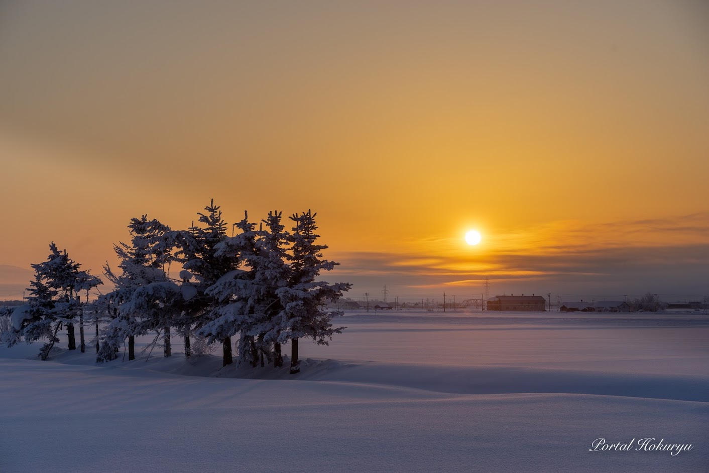 氷点下２３℃の朝陽
