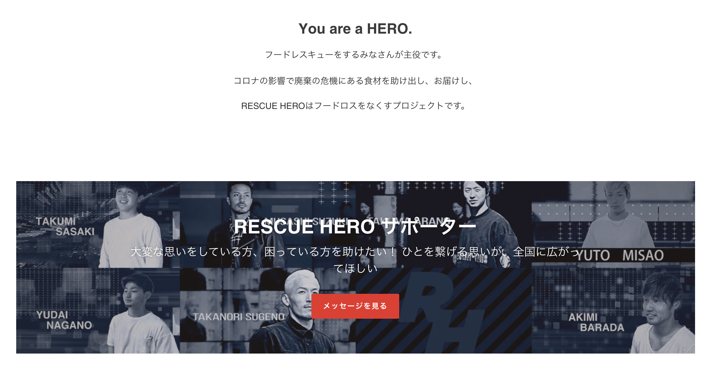 レスキューヒロイン・メッセージ