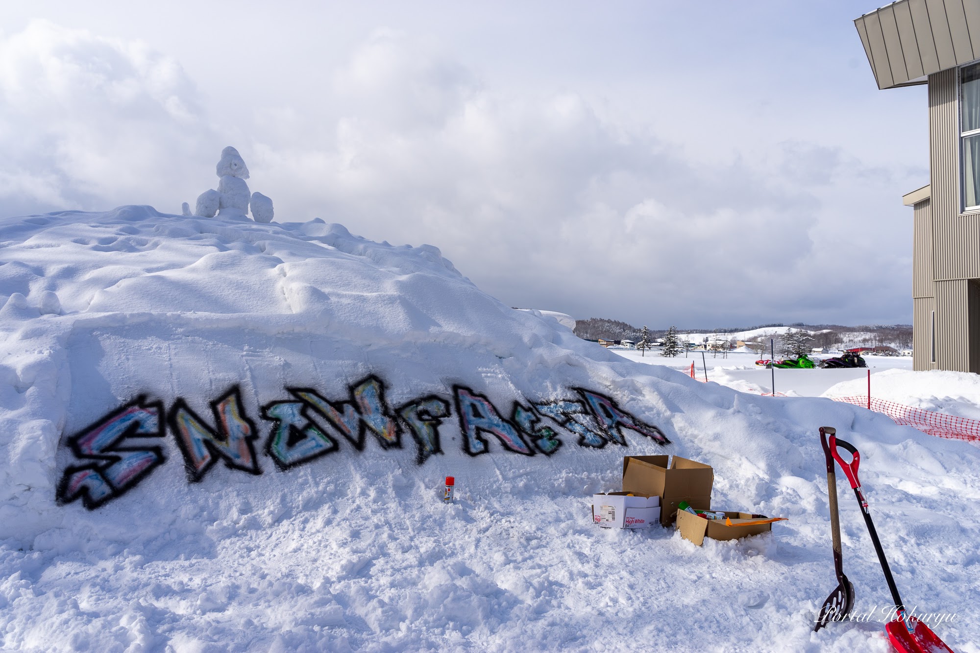 snow festaの文字
