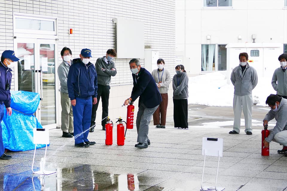 北竜町長 佐野豊 活動報告・3月18日（木）自衛隊第二特科連帯第３大隊長来訪、北海道ファシリティ協会専務来訪、すこやかセンター火災避難訓練