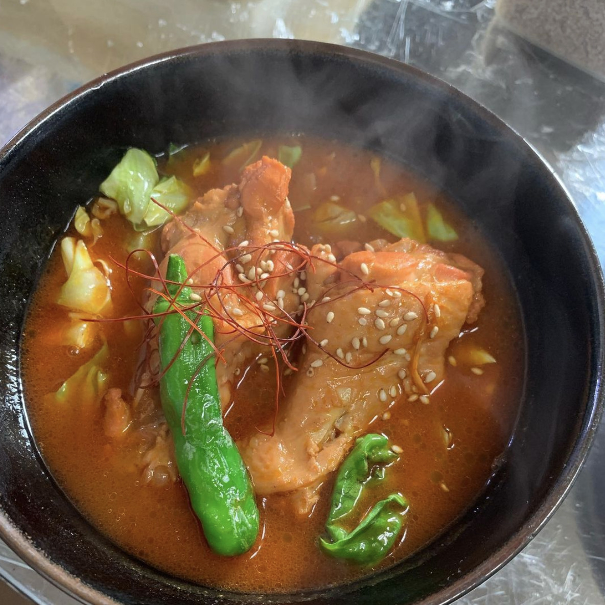 🌻 3月8日（月）手羽元のスープカレーでした 🍛♪  明日は水餃子 🥟 のスープカレー予定してます 😊【お食事処向日葵】