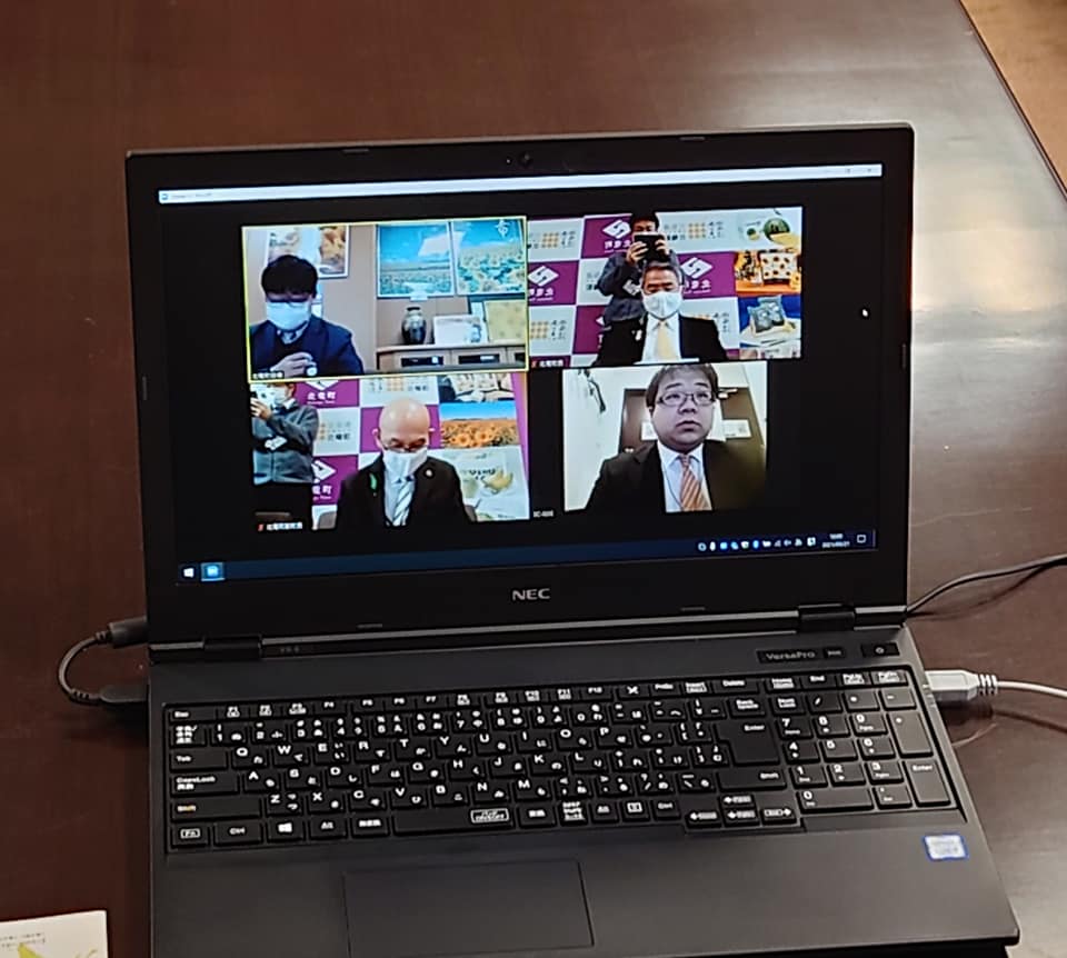 北竜町長 佐野豊 活動報告・4月21日（水）地域おこし協力隊員(zoom面接)弘前市から、国民健康保険連合会空知支部総会議案協議