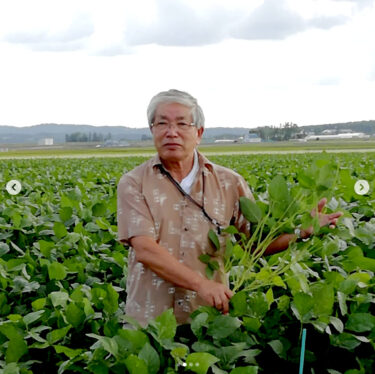 やっと降った雨のおかげでかなり伸びてました。背丈は80センチくらいですね🎵【黒千石事業協同組合】