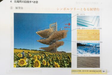 北竜町ひまわりの里基本計画・町民説明会が町内２か所で開催され町民が熱心に耳を傾けました
