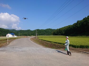 Chúng tôi chụp ảnh công trường đã hoàn thiện bằng máy bay không người lái [Hokuko Construction]