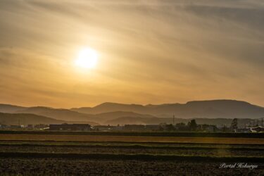 心に染み入る、柔らかな夕陽
