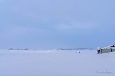 町は白銀の世界