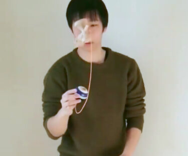 Bu hafta da hiçbir aktivite yapamayacağım, bu yüzden kendi kendime antrenman yapacağım. Sonunda top "yippee" [Hokuryu Kendama Kulübü] ile düştü