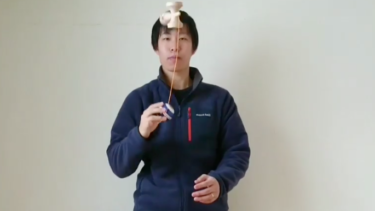 しばらくけん玉のクラブ活動は休止。保護者LINEに基礎練習の動画を３本ときっしーチャレンジ①を撮影し送りました。やってくれたら良いな…【北竜けん玉クラブ】