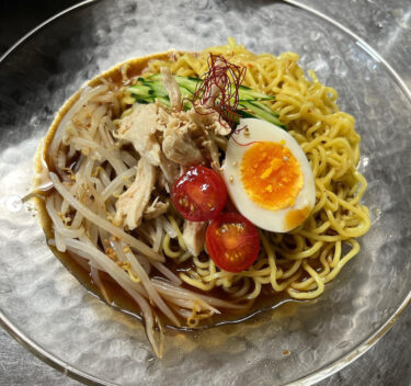 🌻 6月25日（土）冷たい汁あり冷麺 🍜 ジャージャー麺風でした ♪ 😊【お食事処向日葵】