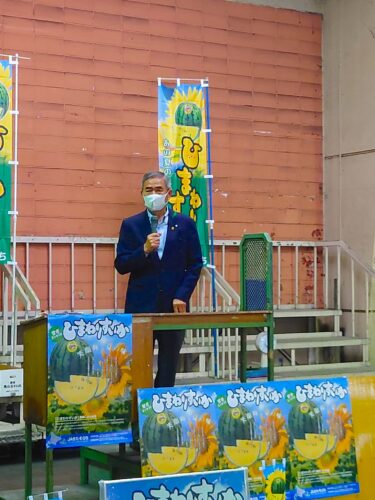 北竜町長 佐野豊 活動報告・6月11日（土）ひまわりスイカ初出荷（旭川市）、横山沼田町長父上様葬儀参列、北空知町職員野球大会（沼田町）、公明党時局講演会（深川市）