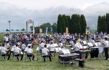 北竜町長 佐野豊 活動報告・7/31（日）✣ 第36回北竜町ひまわり祭り、陸上自衛隊第２音楽隊演奏会