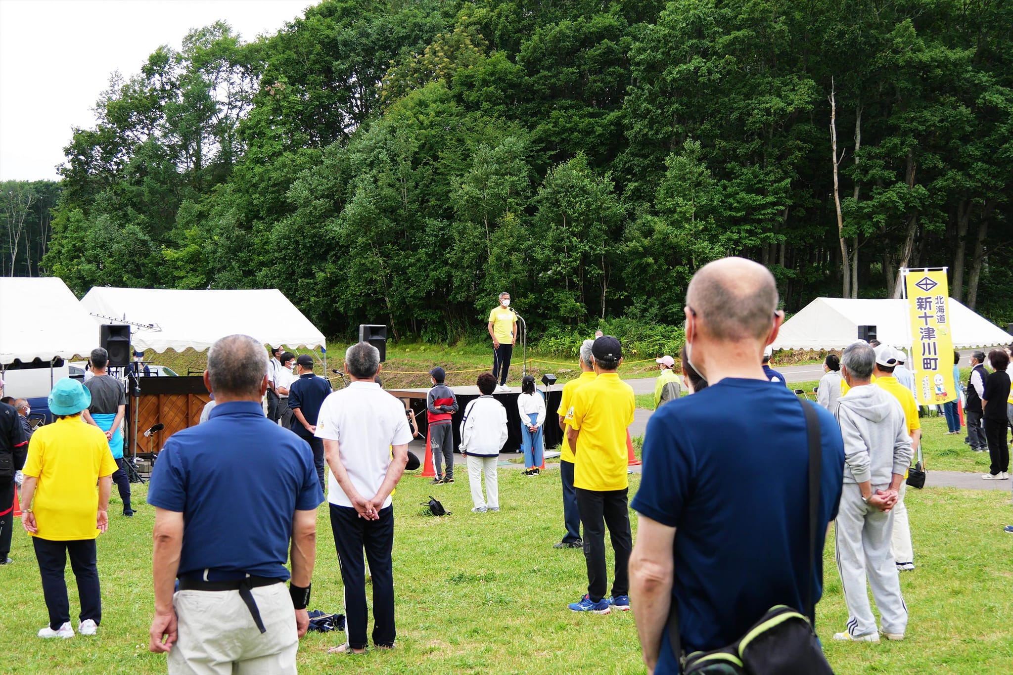 北竜町長 佐野豊 活動報告・8月8日（月）開基130年記念夏期巡回ラジオ体操会・みんなの体操会、町長部局課長等ミーティング、クラフトビール報告（竜西農場）、地域づくり連携会議（岩見沢市）