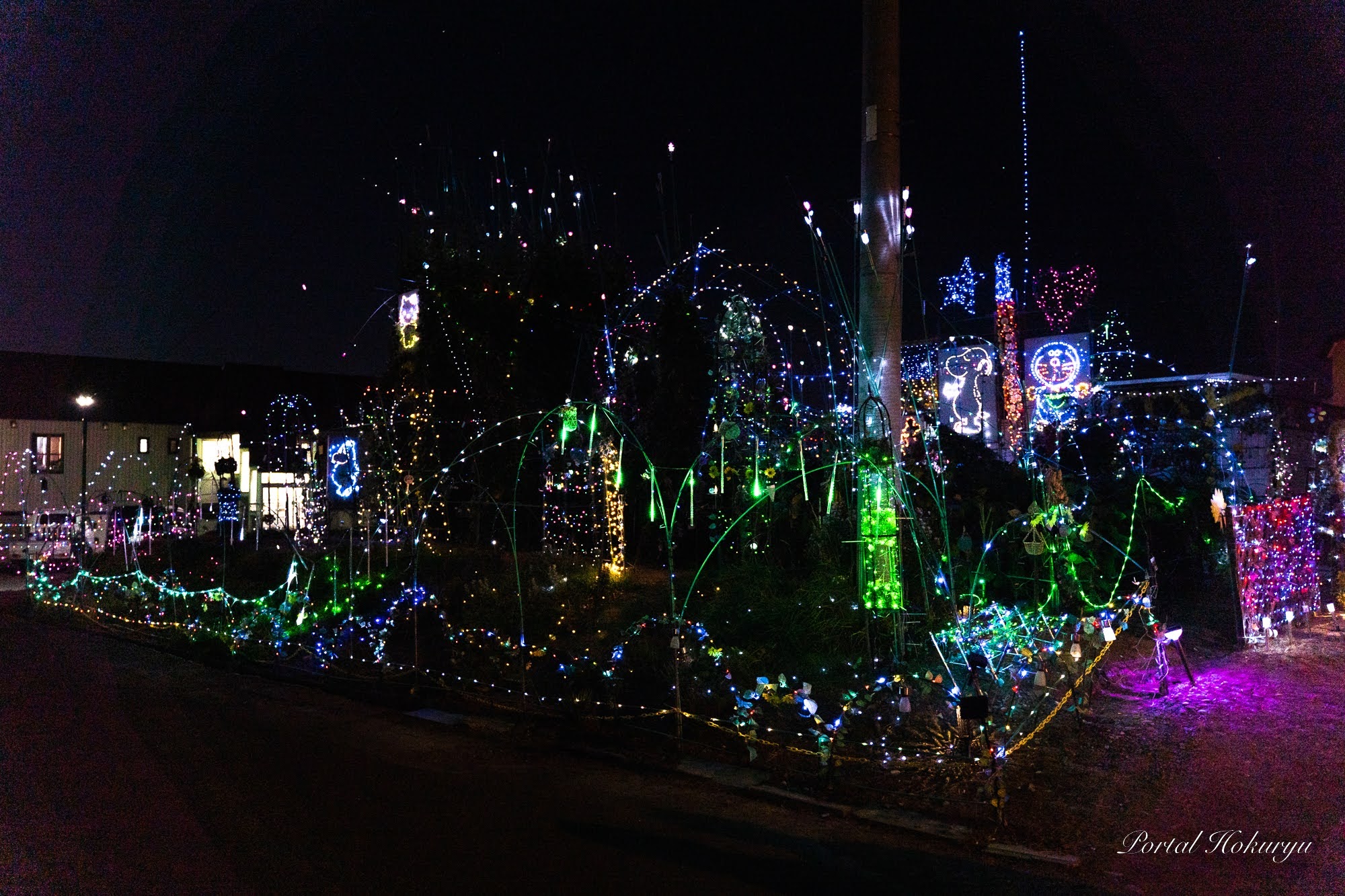 節也ルミナリエ 2022（鈴木節也さん作・お庭のソーラーイルミネーション）に感動！