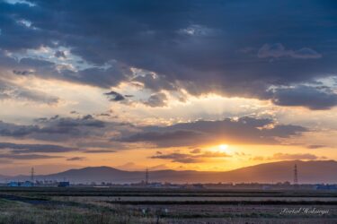 希望の光を灯す神々しい朝陽