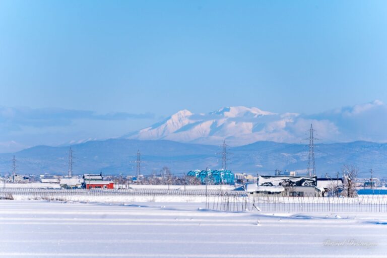 白銀の衣を纏う旭岳連峰