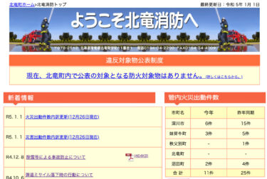 2022年12月分：火災・災害出動件数内訳更新【北竜消防】