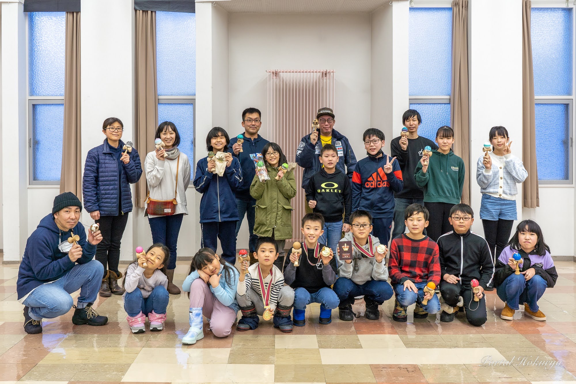 第３回北竜けん玉祭り（北竜けん玉クラブ）さらなるレベルアップ・飛躍を目指して技を磨き励まし合う