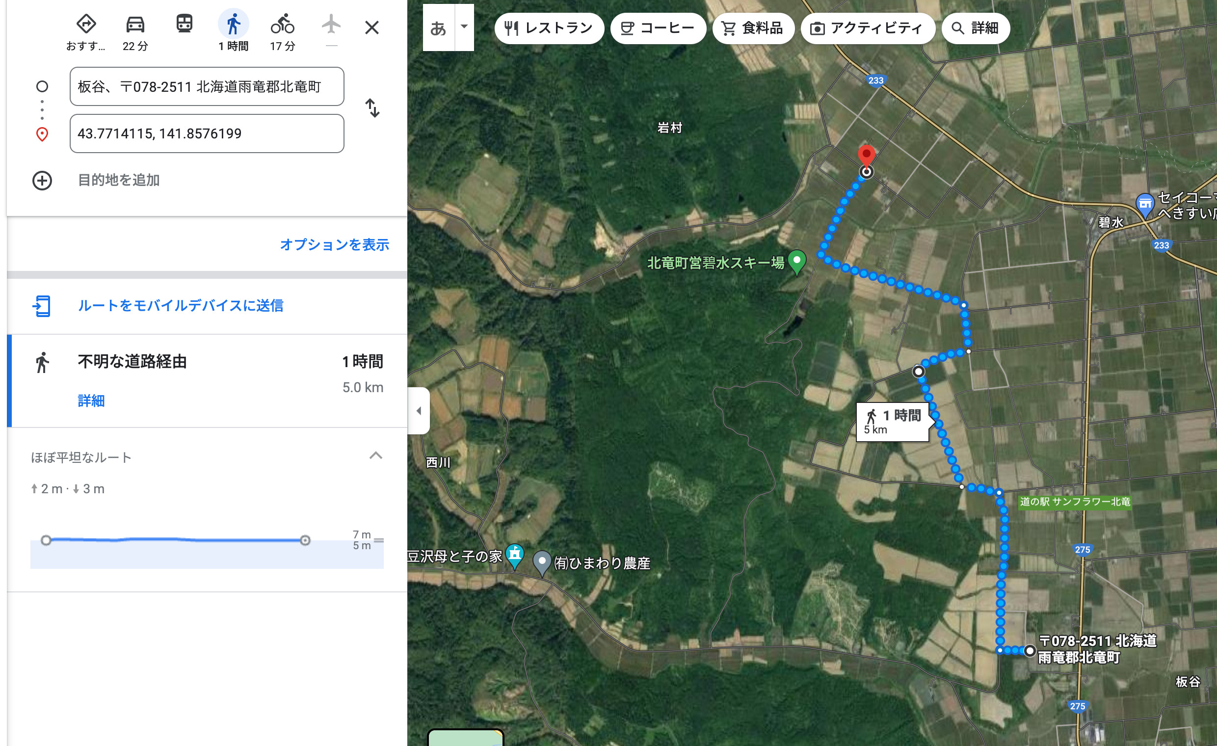 北商ロードレース大会コース