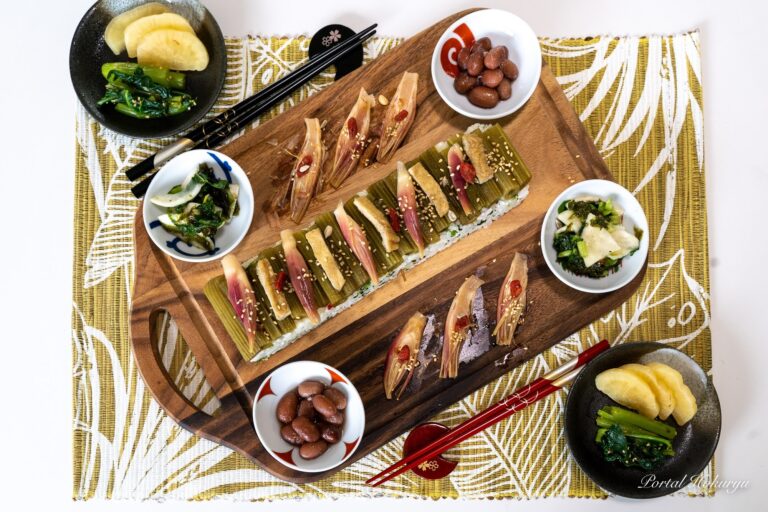 フキの押し寿司