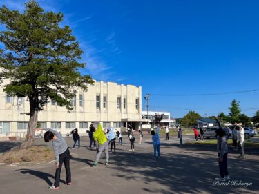 活気づく朝のラジオ体操