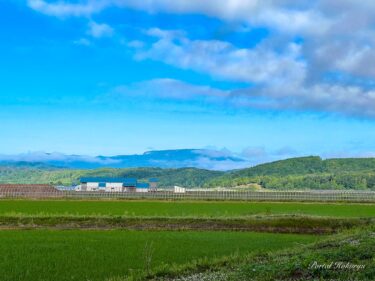 朝雲たなびく恵岱岳