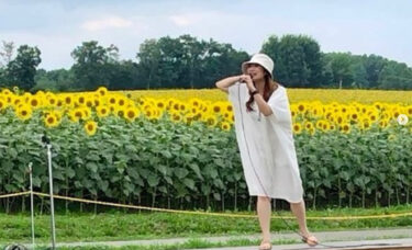 シンガーソングライター、#山本紗綺 さんの生ライブが行われました ✨ 素敵な歌声に癒されました〜 ☺️ 【北竜町ひまわり観光協会】