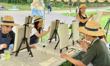 アートイベント「みんなでゴッホになろう」、明日8/7(月)で最終日となります！  みなさまのお越しをお待ちしております✨👨‍🎨✨【北竜町ひまわり観光協会】