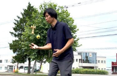 10ジャグチャレンジ 🔥 はじめて10回ジャグができましたが、けんに刺さりませんでした‥ まさにあとひとつ‥ ⚡️【北竜けん玉クラブ】