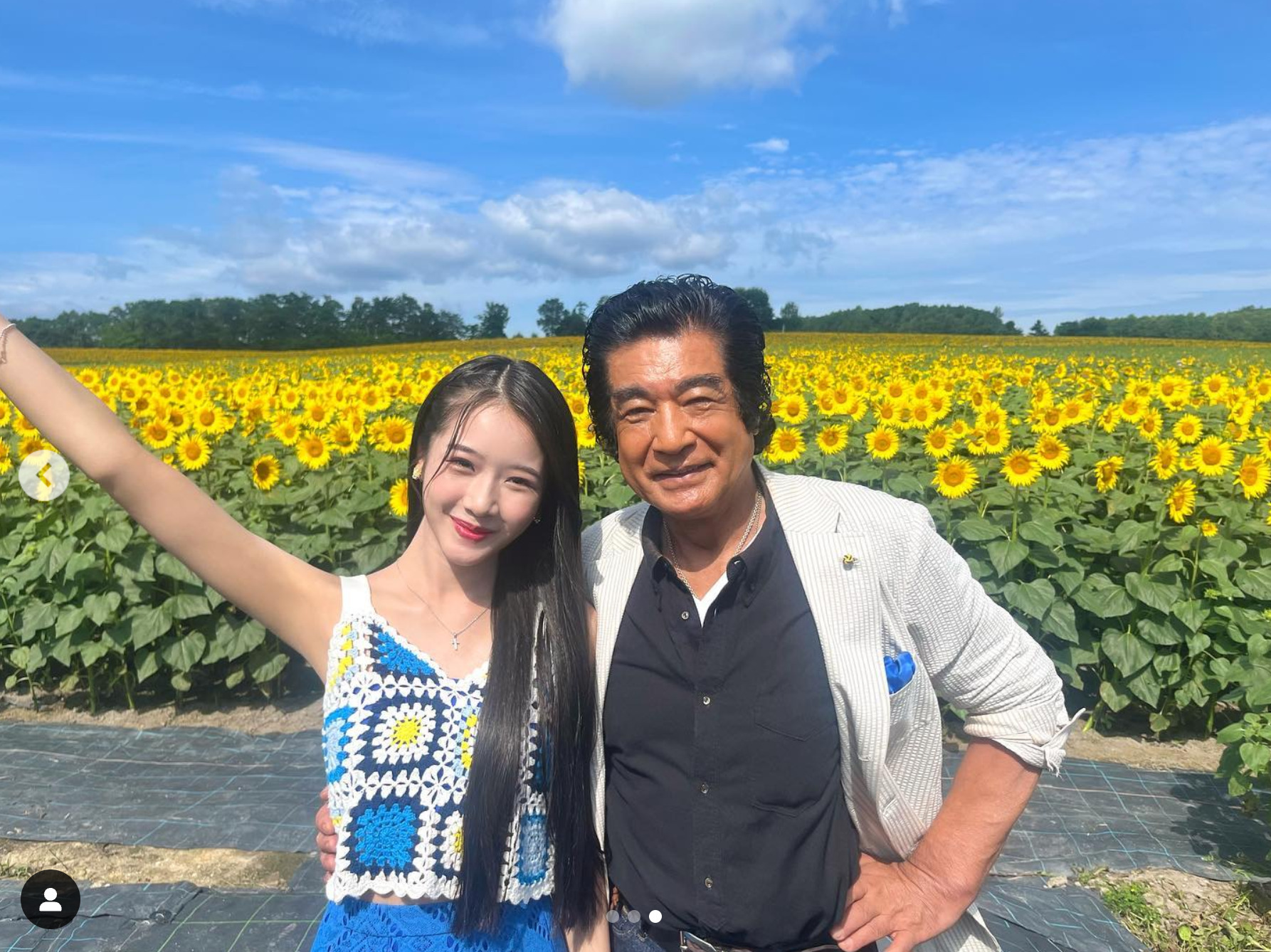 藤岡弘氏の次女・天翔天音（てんしょう あまね）さんのInstagramで、北竜町ひまわりの里が紹介されています 🌻│北竜町ポータル