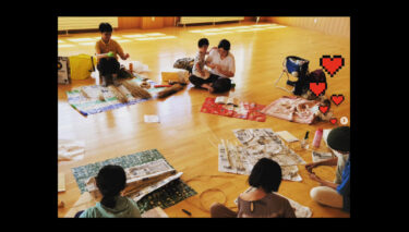 昨日（8/20）は「なくら」活動日。前回、参加してくれた親子の方も来てくれて和気藹々と賑やかな活動日になりました 😊【わら細工なくら】