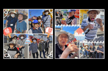 Saya pergi ke sana pada tanggal 21 Agustus (Senin) saat cuaca panas ✨ 🤗 Festival Kuil Fukagawa! ! ! 🙌🙌 Kami makan es serut dan bermain bola pintar! [Rumah Grup Heisui]