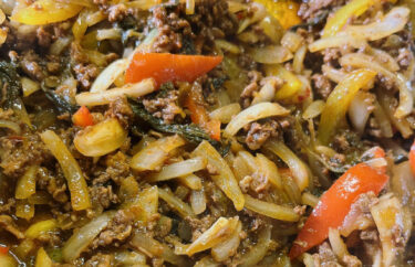 🌻 9月29日（金）本日の日替わりランチ：オリジナル・ガパオライスでした【お食事処向日葵】