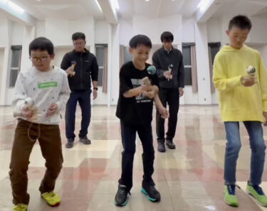 急に始まるもしかめ対決 今回は @toru.kt さんの勝ち🏅【北竜けん玉クラブ】