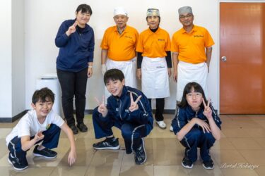 北竜中学校１年生・そば打ち体験 2023 そば食楽部北竜の皆さんのご協力に感謝！