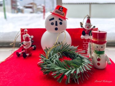 和東町バス停のクリスマス飾りに感謝をこめて！