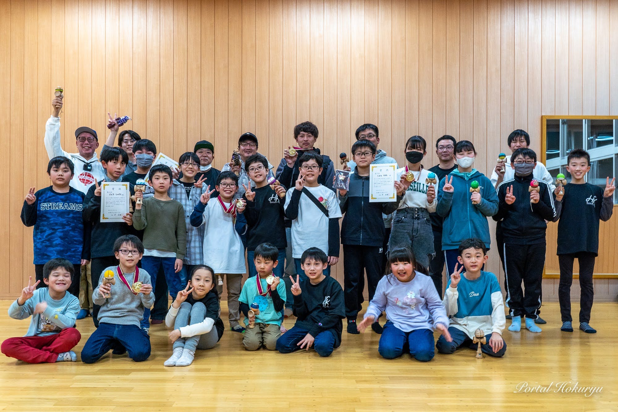 第５回北竜けん玉祭り（北竜けん玉クラブ 主催）大人も子どもも、失敗を恐れず、色んなことに全力でチャレンジ！