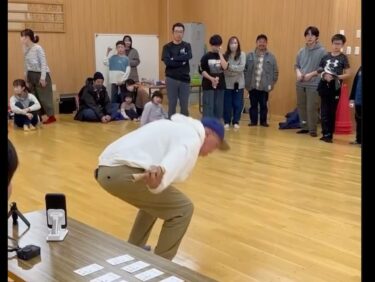 今日はこの前の大会開催報告 ③ トリックカードバトル・スイカレベルのダイジェスト ✨ ハイレベルな戦いを制したのは、旭川から参加してくれた @yamatomikoto0530 くん！【北竜けん玉クラブ】