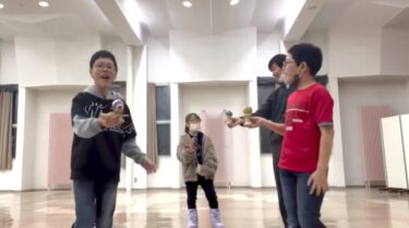 野球シンクロと日本一周シンクロ ✨ 最近自分の練習ばっかりして、みんなと遊ぶの忘れてた 💦 みんなでシンクロするとやっぱり楽しいね 😃【北竜けん玉クラブ】