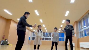 この前は @yamatomikoto0530 くんが遊びに来てくれました！みんなでとめけん、世界一周シンクロ 🤩【北竜けん玉クラブ】