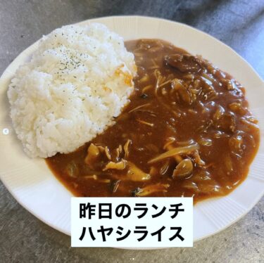🌻 3月26日（火）本日の日替わりランチ：ハヤシライスでした 🍛【お食事処向日葵】