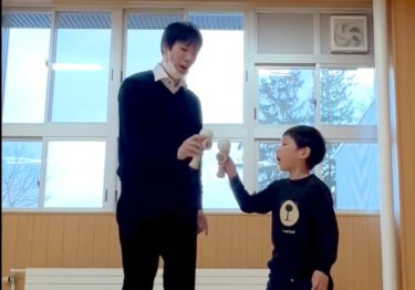 @yamatomikoto0530 くんと 2ジャグ1ジャグ大皿 〜 けん・シンクロ✨【北竜けん玉クラブ】