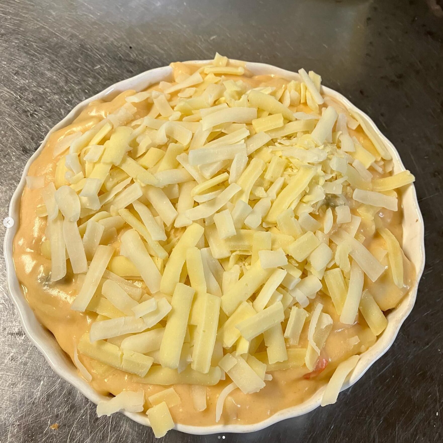 🌻 本日の日替わりランチ：エビのチリソースを使用した 中華風海鮮ドリア でした ♪【お食事処向日葵】